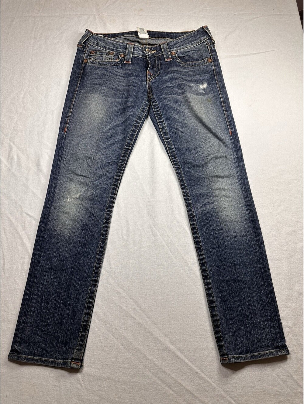 True Religion Jeans Womens 27 Blue Skinny Stretch Section Skinny Denim Pants